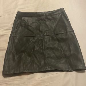 Leather skirt